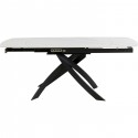 Table à rallonges Twist 180x90cm blanche Kare Design
