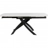 Table à rallonges Twist 180x90cm blanche Kare Design