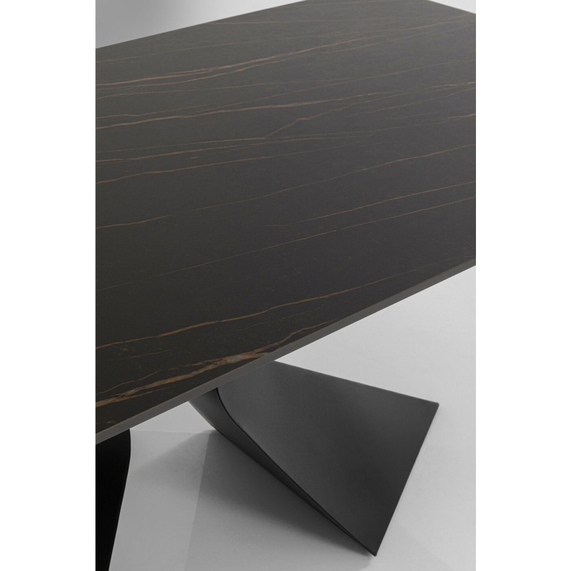 Table Gloria Outdoor Ceramic noir 180x90cm