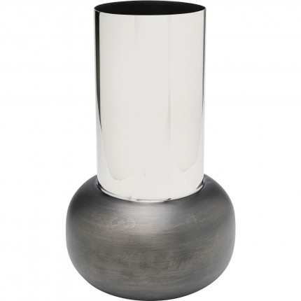 Vase Vesuv 42cm grey and silver Kare Design