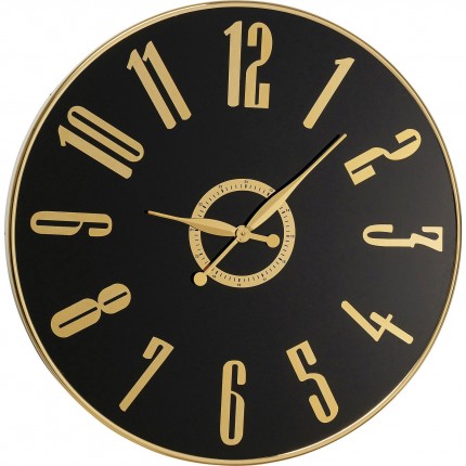 Wall Clock Casino Ø76cm black and gold Kare Design