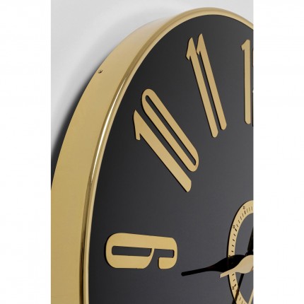 Wall Clock Casino Ø76cm black and gold Kare Design