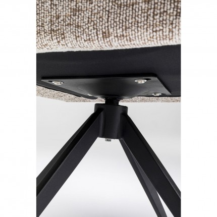 Draaistoel met armleuningen Thinktank creme Kare Design