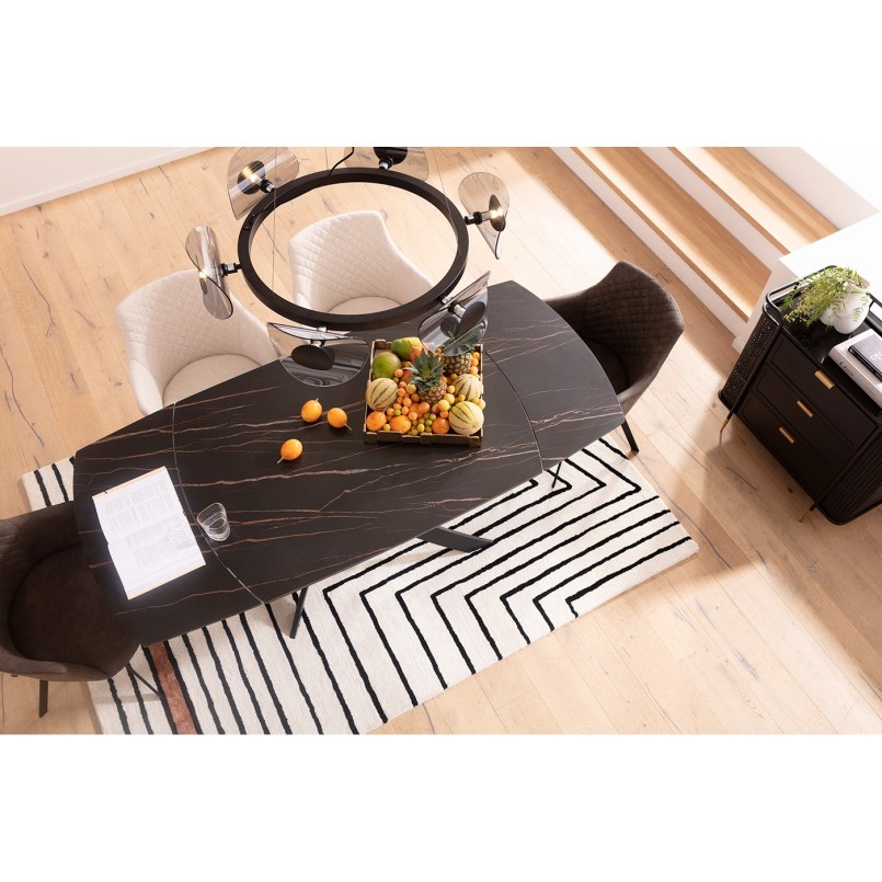 Chaise pivotante Coco anthracite