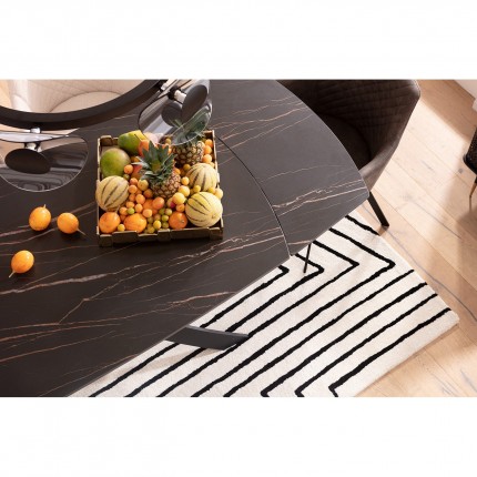 Draaistoel met armleuningen Coco antraciet Kare Design