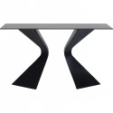 Console Gloria 140x45cm grès noir Kare Design