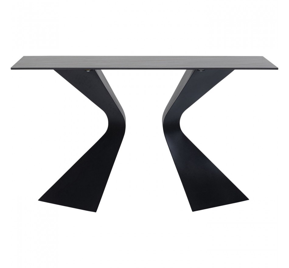 Console Gloria 140x45cm keramiek zwart Kare Design