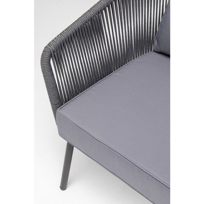 Salon de jardin Elba gris 4 places Kare Design