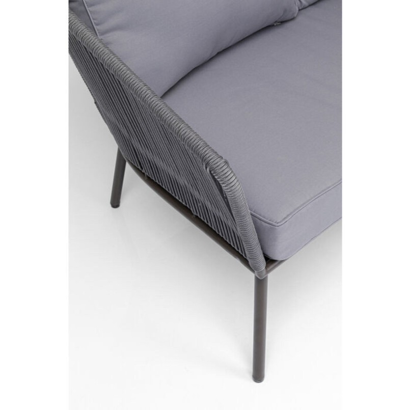 Salon de jardin Elba gris 4 places Kare Design