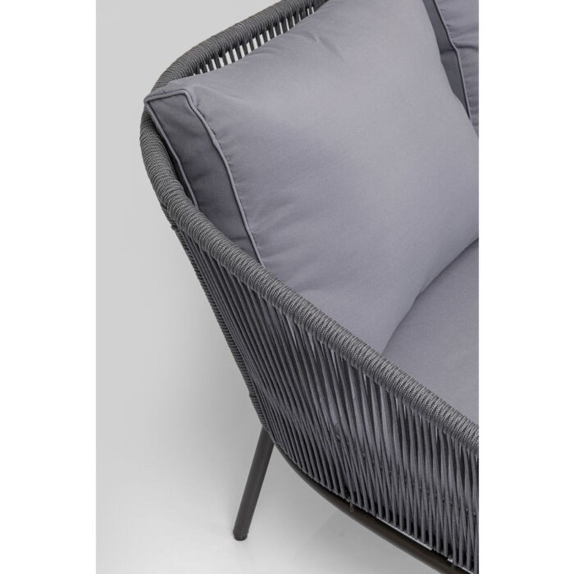 Salon de jardin Elba gris 4 places Kare Design