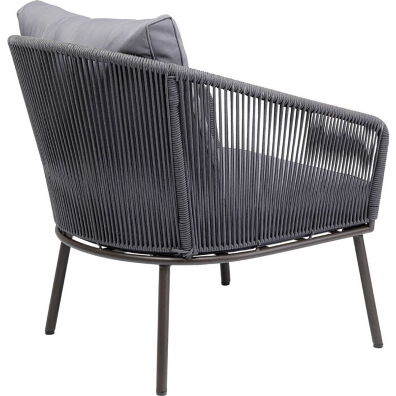Salon de jardin Elba gris 4 places Kare Design