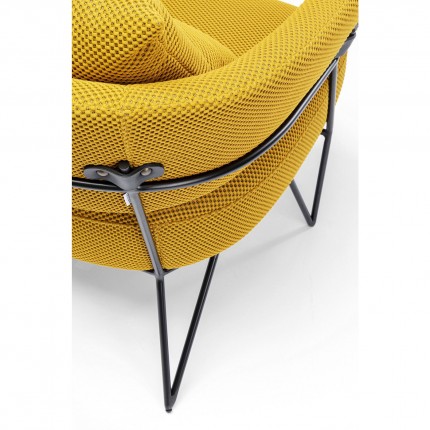 Armchair Peppo yellow Kare Design