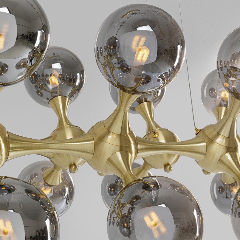 Suspension Atomic Balls laiton 140cm