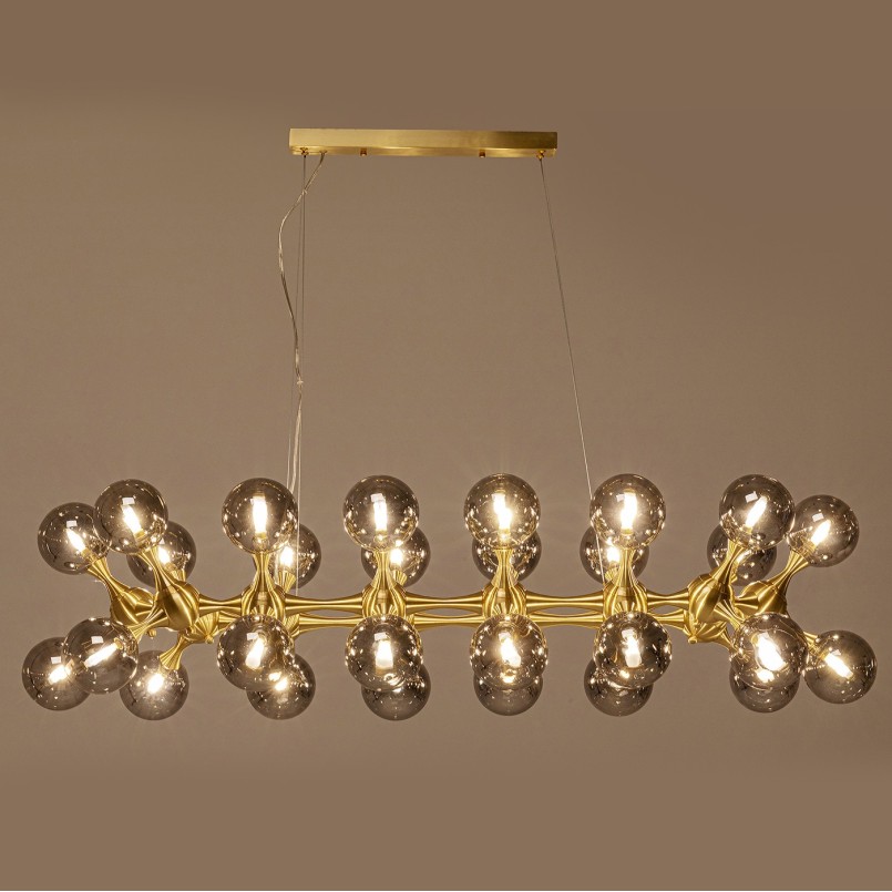 Suspension Atomic Balls laiton 140cm