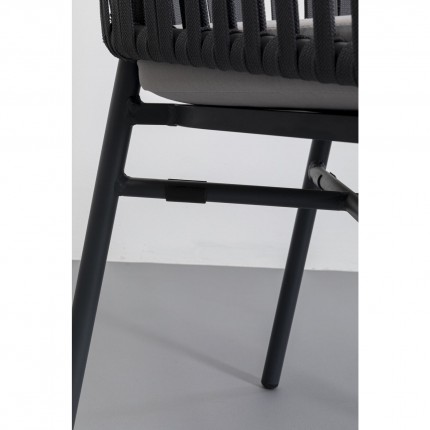 Outdoor Chair with armrests Santanyi Grey Kare Design
