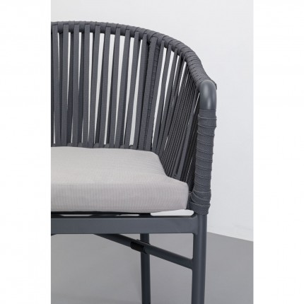 Outdoor Chair with armrests Santanyi Grey Kare Design