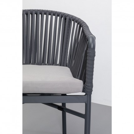 Outdoor Chair with armrests Santanyi grey Kare Design