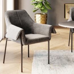 Chaise a. acc. Bess gris