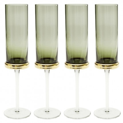 Champagneglazen Innocent gerookt (4/Set) Kare Design