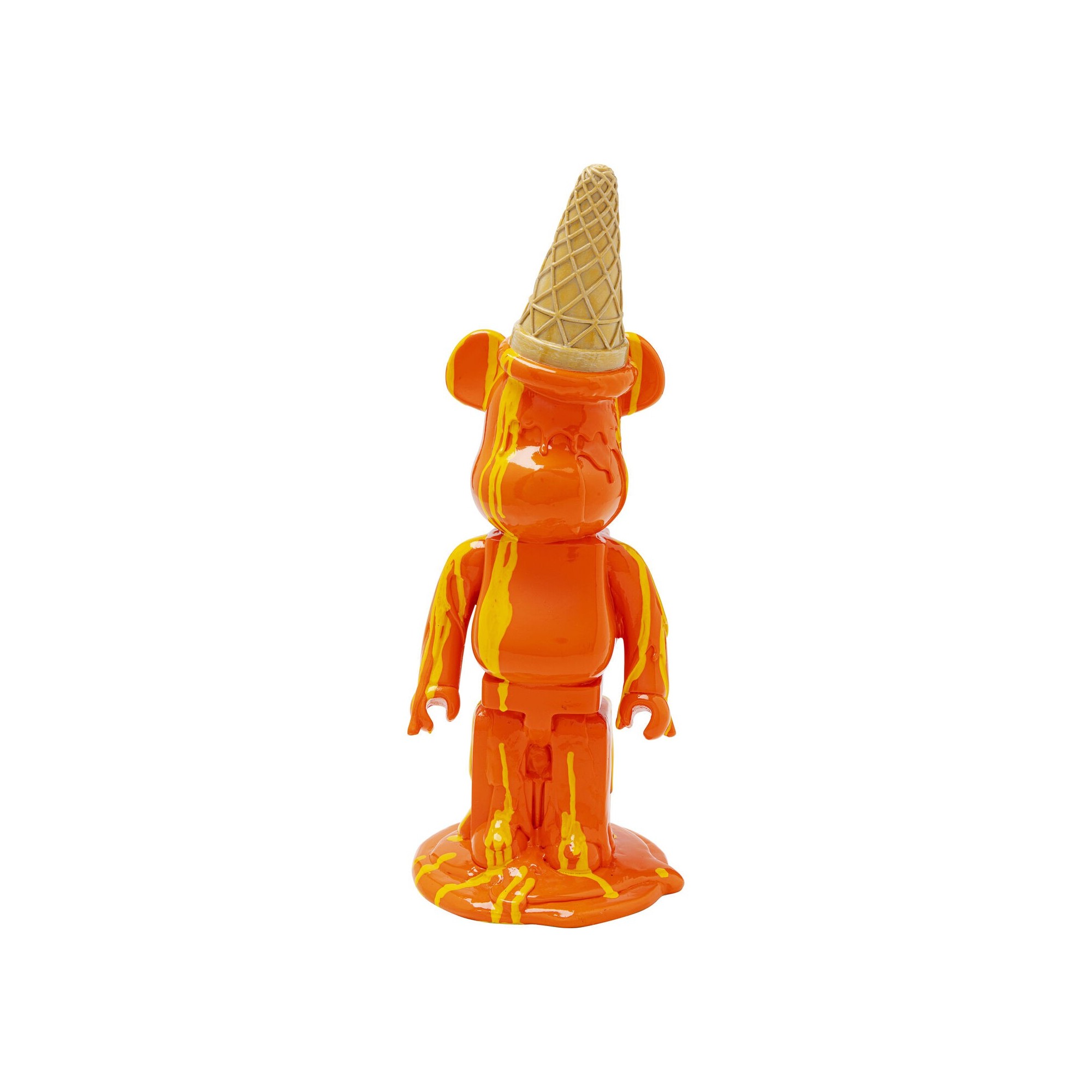 Figurine décorative Gelato Bear orange 40cm