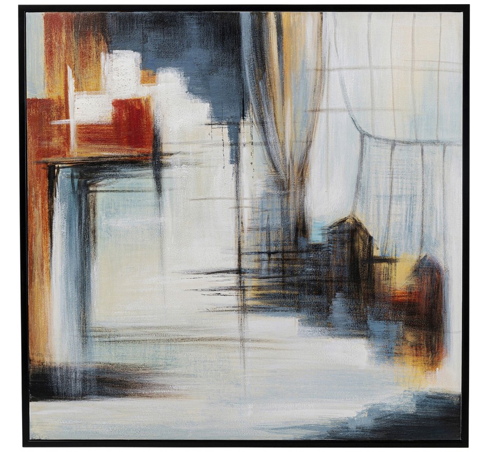 Schilderij Visione Front 100x100cm Kare Design