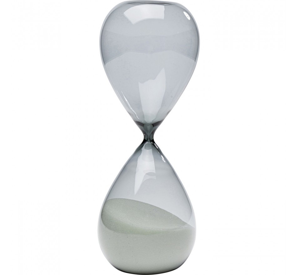 Hourglass Timer 25cm black and white Kare Design