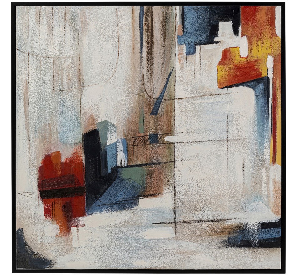 Schilderij Visione Obliquo 100x100cm Kare Design