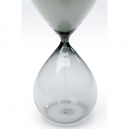 Hourglass Timer black and white 20cm Kare Design