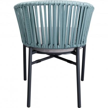 Outdoor Chair with armrests Santanyi blue Kare Design