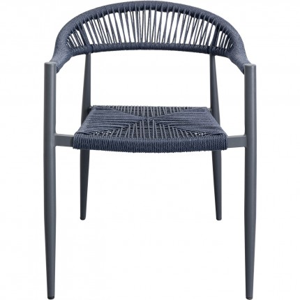 Chair with armrests Palma blue Kare Design