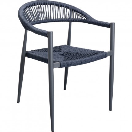 Chair with armrests Palma blue Kare Design