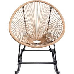 Fauteuil à bascule Acapulco nature Kare Design