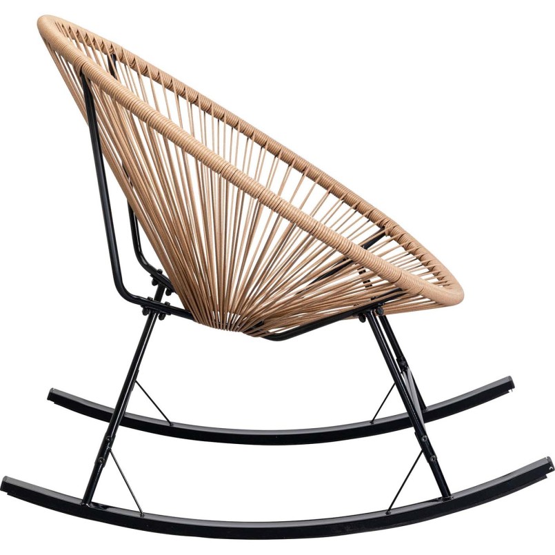 Fauteuil à bascule Acapulco nature Kare Design