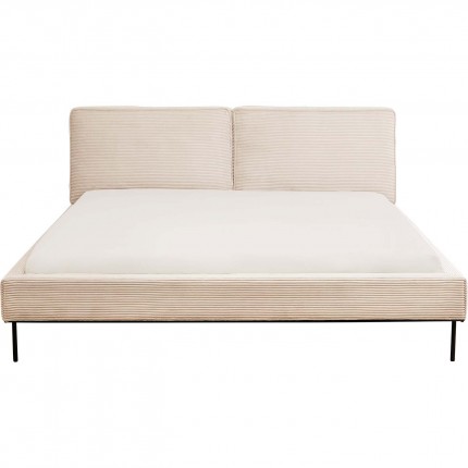 Bed East Side Cord 160x200cm creme Kare Design