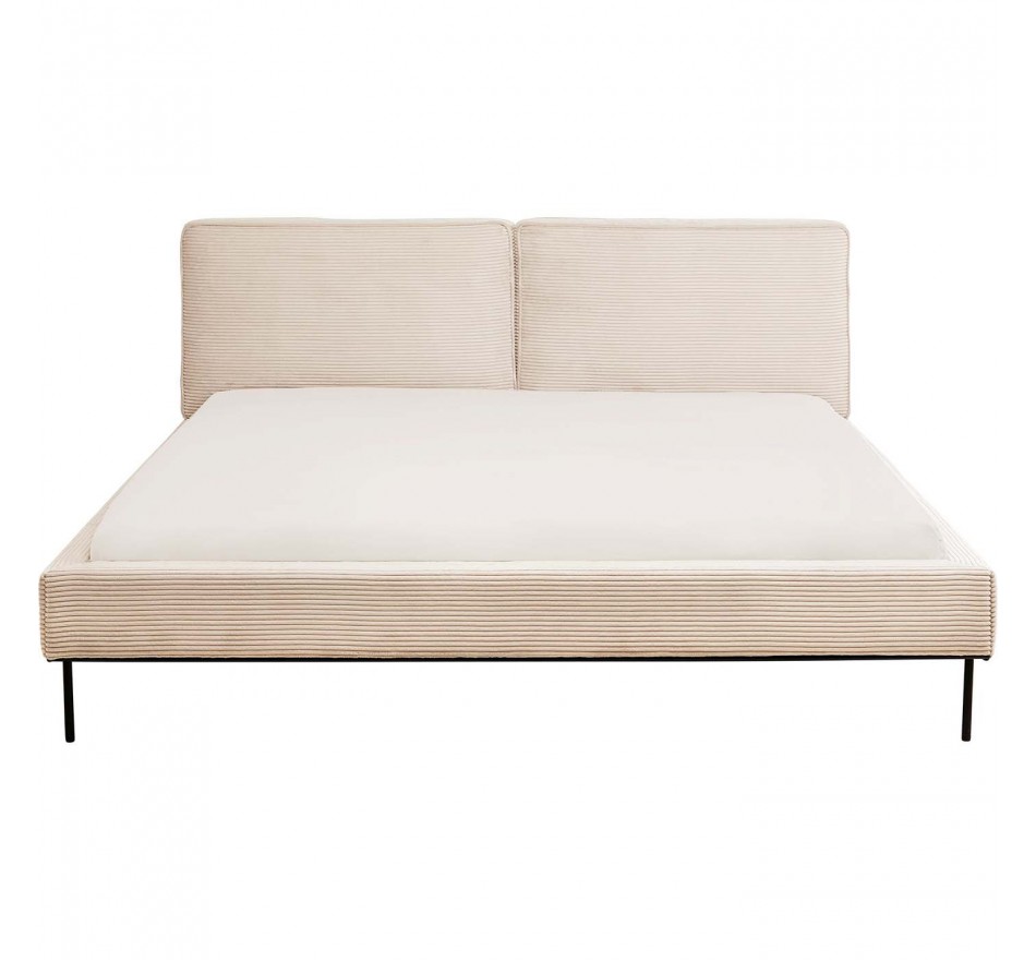 Bed East Side Cord 160x200cm creme Kare Design