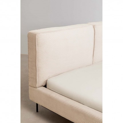 Bed East Side Cord 160x200cm creme Kare Design