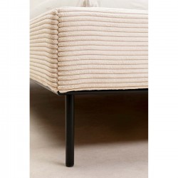 Bed East Side Cord 160x200cm creme Kare Design