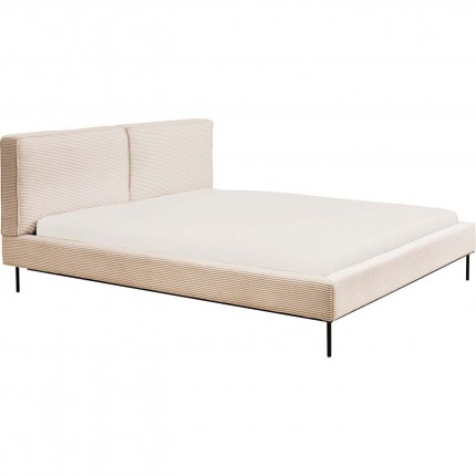 Bed East Side Cord 160x200cm creme Kare Design