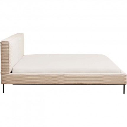 Bed East Side Cord 160x200cm creme Kare Design