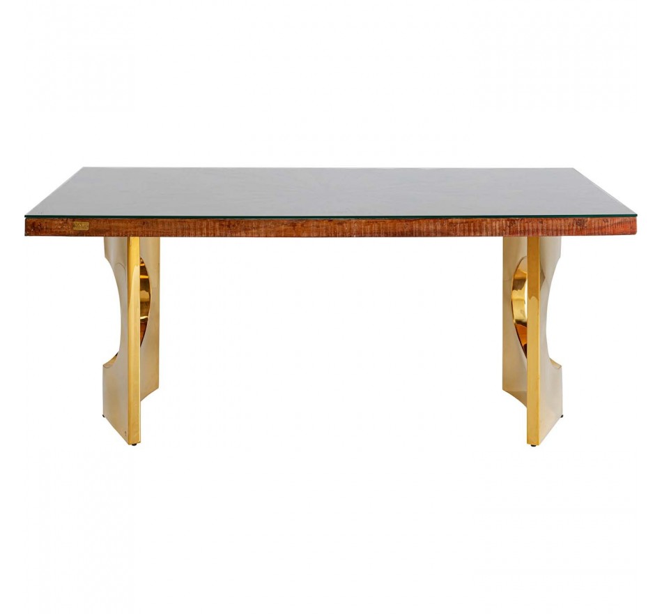 Eettafel Conley Oho 180x90cm goud Kare Design