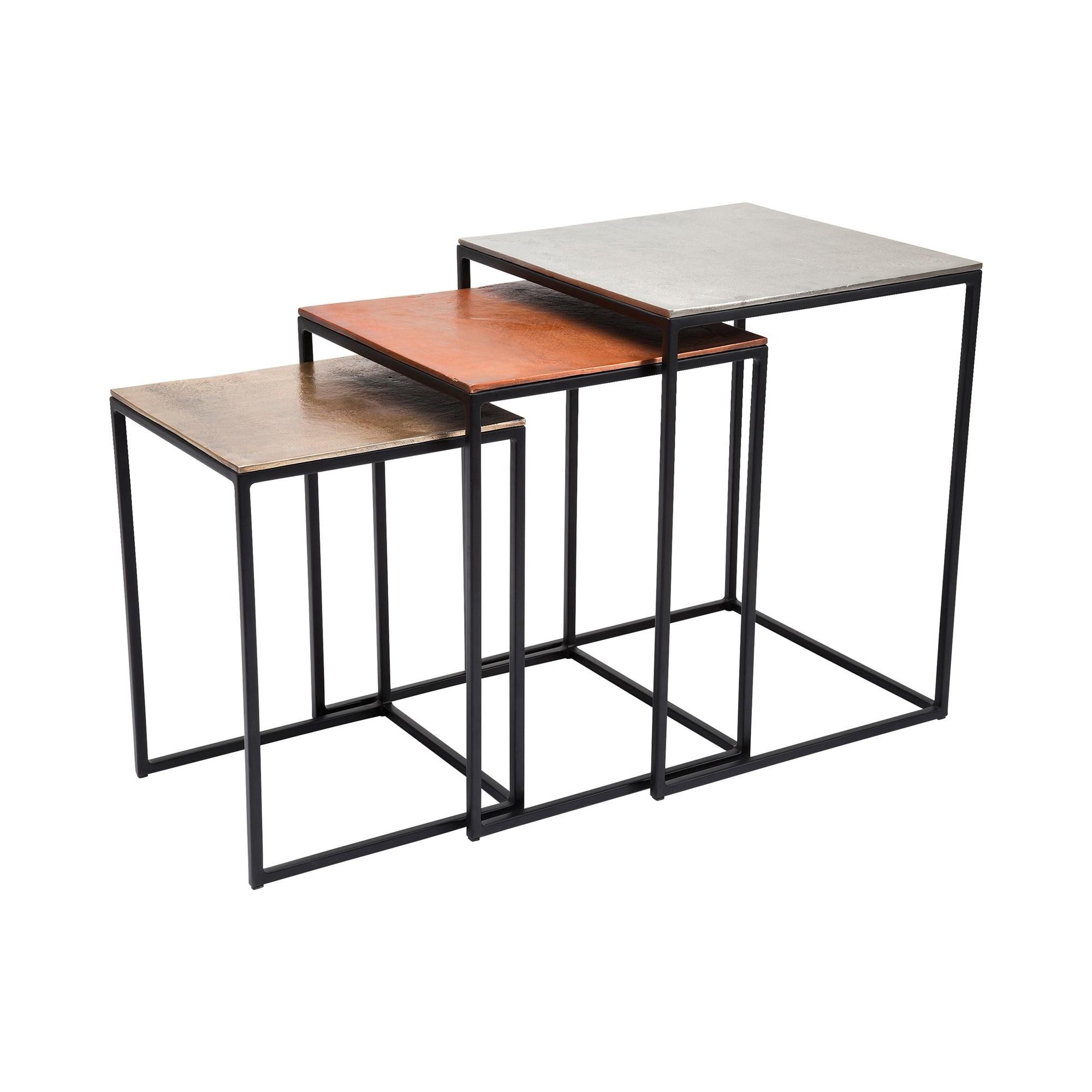 Side Table Loft Square Vintage (3/Set) 41x41cm Kare Design