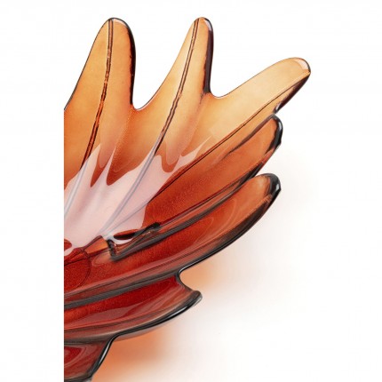 Bowl red leaf 35cm Kare Design
