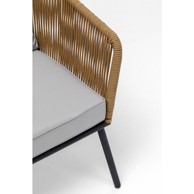 Salon de jardin Elba marron 4 places Kare Design