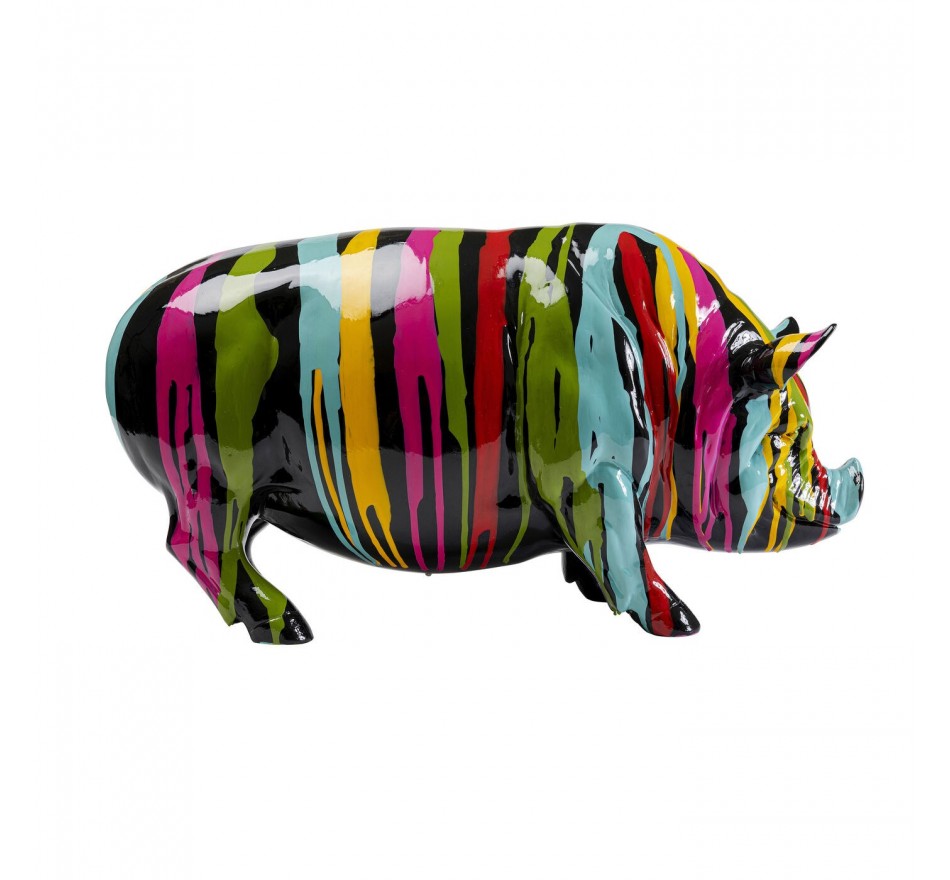 Woonaccessoires zwart varken verfdruppels Kare Design