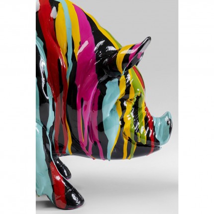 Woonaccessoires zwart varken verfdruppels Kare Design