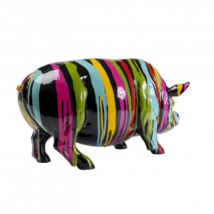 Deco black pig paint drips Kare Design
