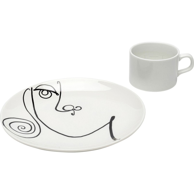 Tasses Viso Donna set de 4 Kare Design