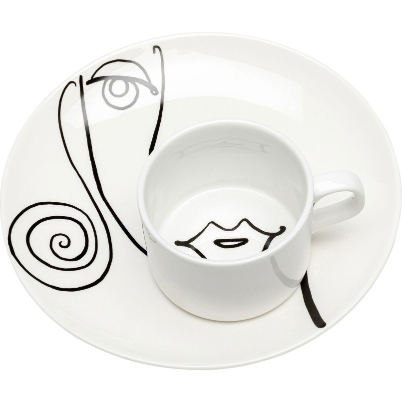 Tasses Viso Donna set de 4 Kare Design