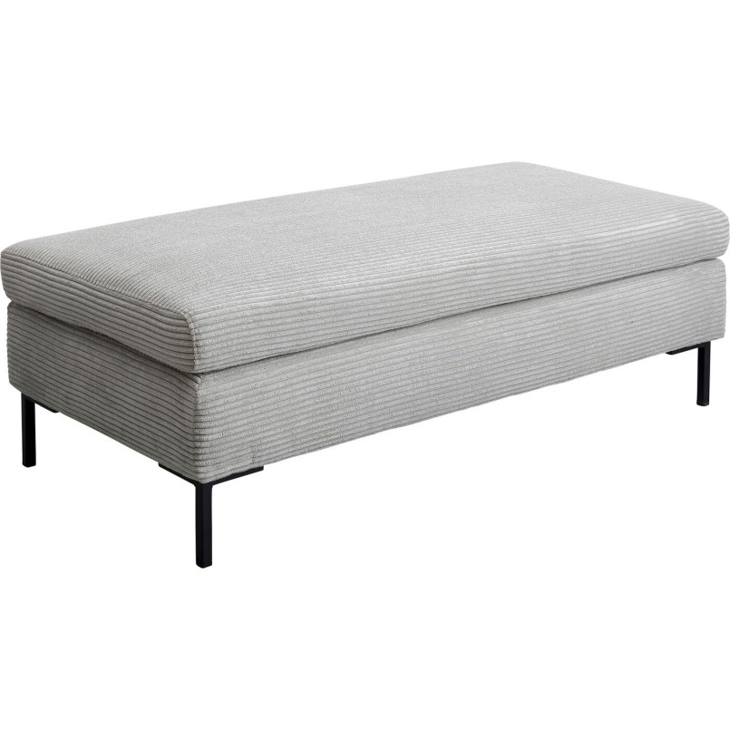 Pouf Gianna Cord gris Kare Design