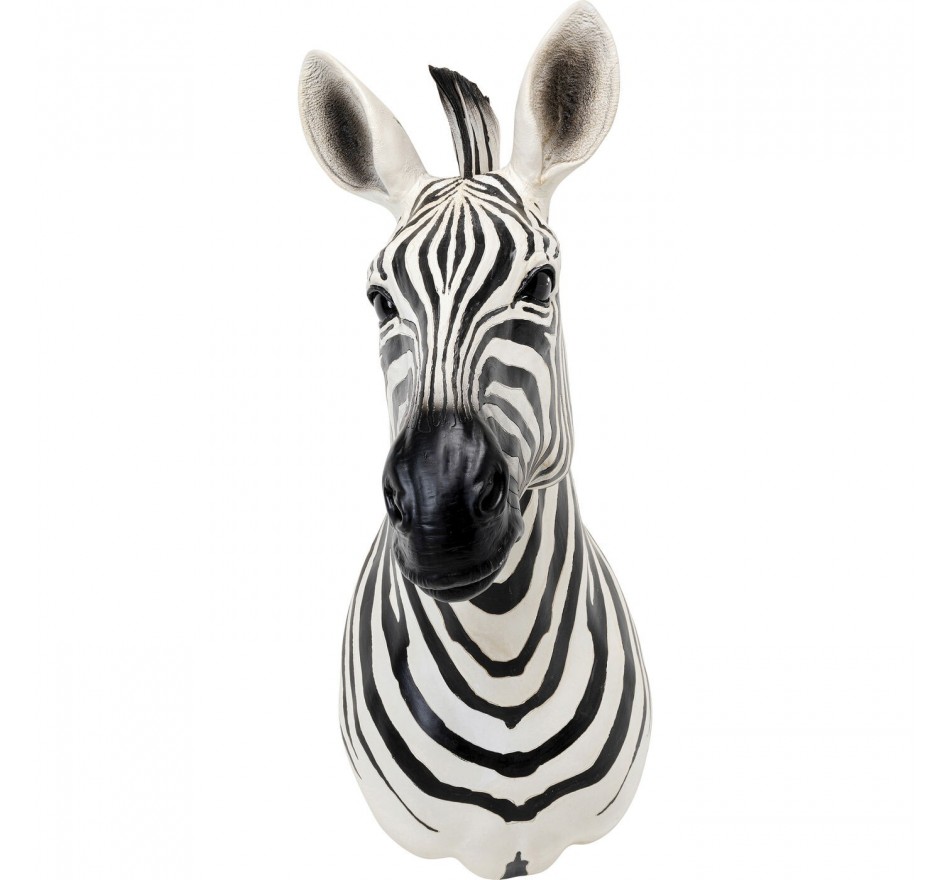 Wanddecoratie zebra hoofd Kare Design